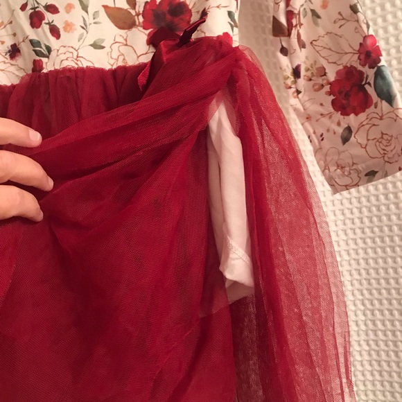 Girls boutique Fall floral tutu dress size L 4-5 - Picture 11 of 11